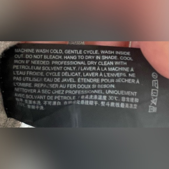 Theory Mens Mock Neck Quarter Zip Pullover Sweatshirt Cotton Blend XL Gray - Picture 7 of 8